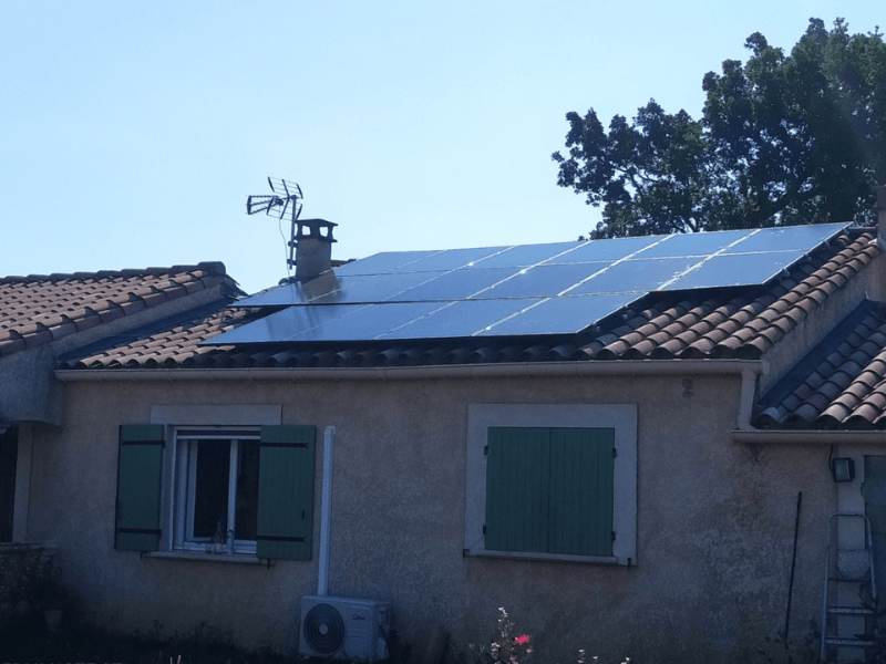 Installation photovoltaïque dans le Gard